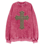 Filigree Cross  - Vintage Sweatshirt