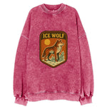 Ice Wolf Crystal  - Vintage Sweatshirt