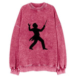 Conductor leading orchestra passionately - Vintage Sweatshirt