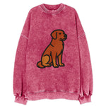 Nova Scotia Duck Tolling Retriever - Red embroidered pose - Vintage Sweatshirt