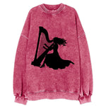Harpist playing ethereal melody - Vintage Sweatshirt