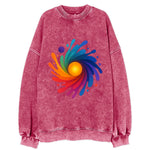 Big Bang Palette - Explosion of paint co - Vintage Sweatshirt