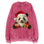 Santa Panda  - Vintage Sweatshirt