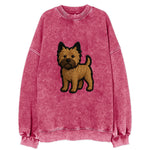Cairn Terrier - Modern shaggy design wit - Vintage Sweatshirt