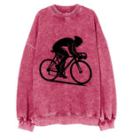 Sprint cyclist racing stance - Vintage Sweatshirt
