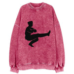 Russian Cossack dancer squat kick - Vintage Sweatshirt