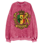 Senegal Lion Emblem  - Vintage Sweatshirt