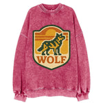Digital Pixel Wolf  - Vintage Sweatshirt