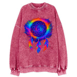 Dream Catcher Universe - Cosmic dreamcat - Vintage Sweatshirt