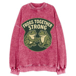 Frogs Together Strong 3 - Vintage Sweatshirt