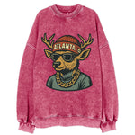 deer atlanta atl red us South - Vintage Sweatshirt