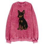Miniature Pinscher - Black and tan sitti Vintage Sweatshirt