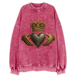 Claddagh Symbol  - Vintage Sweatshirt