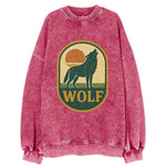 Carbon Fiber Wolf  - Vintage Sweatshirt