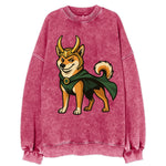 Shiba Inu Loki  - Vintage Sweatshirt