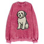 Polish Lowland Sheepdog - White and gray - Vintage Sweatshirt