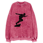 Base jumper launching off - Vintage Sweatshirt