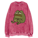 The Frog Judges Silently - Vintage Sweatshirt