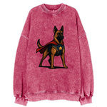 Belgian Malinois Guardian Hero  - Vintag Vintage Sweatshirt