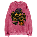 Los Angeles Golden Eagle wearing Lakers beanie with trophy patch and wayfarer - Vintage Sweatshirt