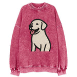 Labrador - Happy panting expression - Vi Vintage Sweatshirt