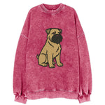 Bouvier des Flandres - Fawn rough coat embroidered design - Vintage Sweatshirt