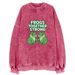 Frogs Together Strong 2 - Vintage Sweatshirt