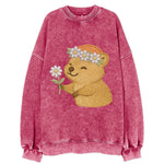 Quokka Daisy Chain - Vintage Sweatshirt