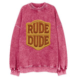 RUDE;DUDE ENERGY Surf Green Trucker - Vintage Sweatshirt