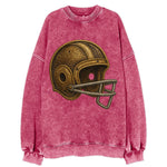 Football Helmet  - Vintage Sweatshirt
