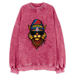 Tucson Wildcat wearing Arizona beanie with A patch - Vintage Sweatshirt