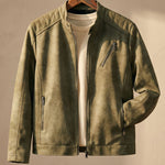 Matteo Suede-Effect Zip Jacket