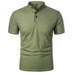 Roberto Russo Stand Collar T-Shirt with Contrast Trim