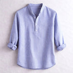 Roberto Russo Striped Henley Shirt