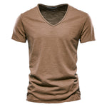 Roberto Russo V-Neck Cotton T-Shirt