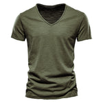 Roberto Russo V-Neck Cotton T-Shirt