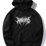 Punk Gothic Letter Print Hoodie