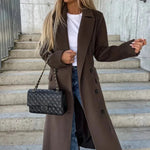 Gwyneth | Long Lapel Button-Front Coat