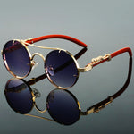 Leandro Gold Retro Sunglasses