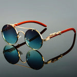 Leandro Gold Retro Sunglasses