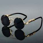 Leandro Gold Retro Sunglasses