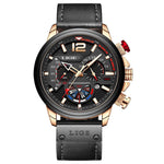 Valerio Chronograph Leather Watch
