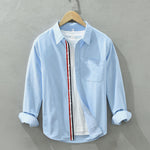 Adrien Contrast Stripe Cotton Shirt