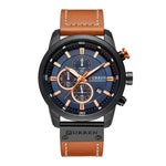 Renzo Chronograph Leather Watch