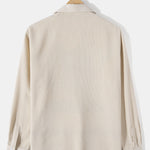 Long Sleeved Corduroy Revere Collar Shirt
