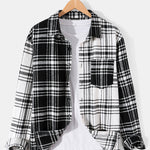 Patchwork Flannel Plaid Overshirt
