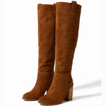 SUEVIRA��� | SUEDE BLOCK HEEL BOOTS