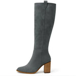 SUEVIRA��� | SUEDE BLOCK HEEL BOOTS