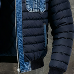 PATRYK | Elegant Denim-Accented Quilted Jacket
