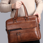 Business Leather Hand Bag